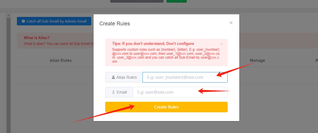 Configuración de reglas de recopilación